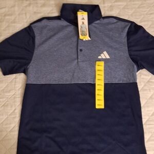 Adidas Kids Two-Tone Blue Polo Shirt